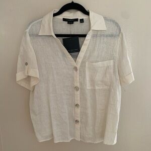 Marc New York Linen T-Shirt Size M
